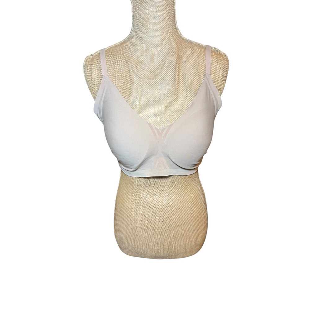 HONEYLOVE Shapewear Bra XL Comfort Full Support Wireless Seamless Tan LWBRO201